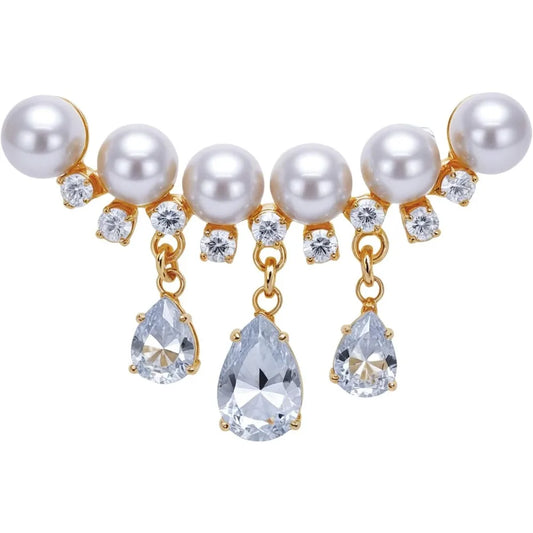 Rhinestone Brooch Pin Crystal Brooches for Women Lapel Pin Dress Accessories Birthday Gift for Wife Mom