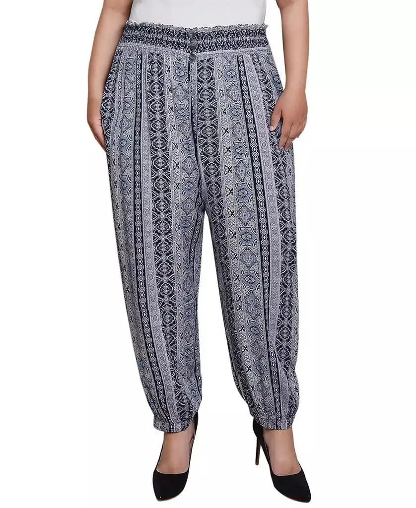 NY Collection | Plus Size Smock-Waist Pants