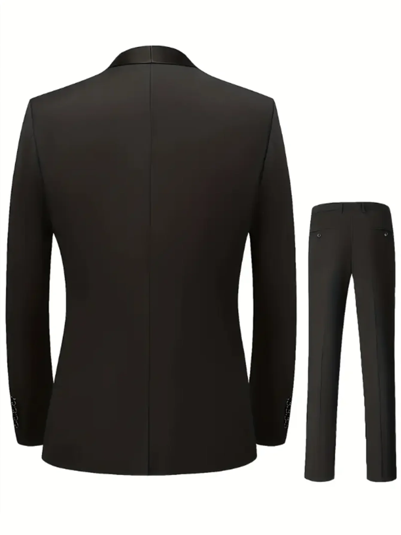 Men'S.Suit 3pcs Set,Jacket And Vest and Trousers, Fashionable Formal Wear, Suitable for Parties, Gatherings And Weddings.
