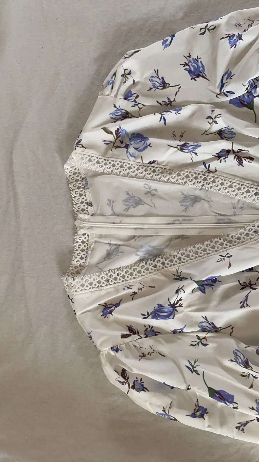 Women Floral Print Mini Dress High Waist A-Line Summer Autumn Long Sleeve V Neck Dresses Vintage Beach Vacation Casual Vestidos