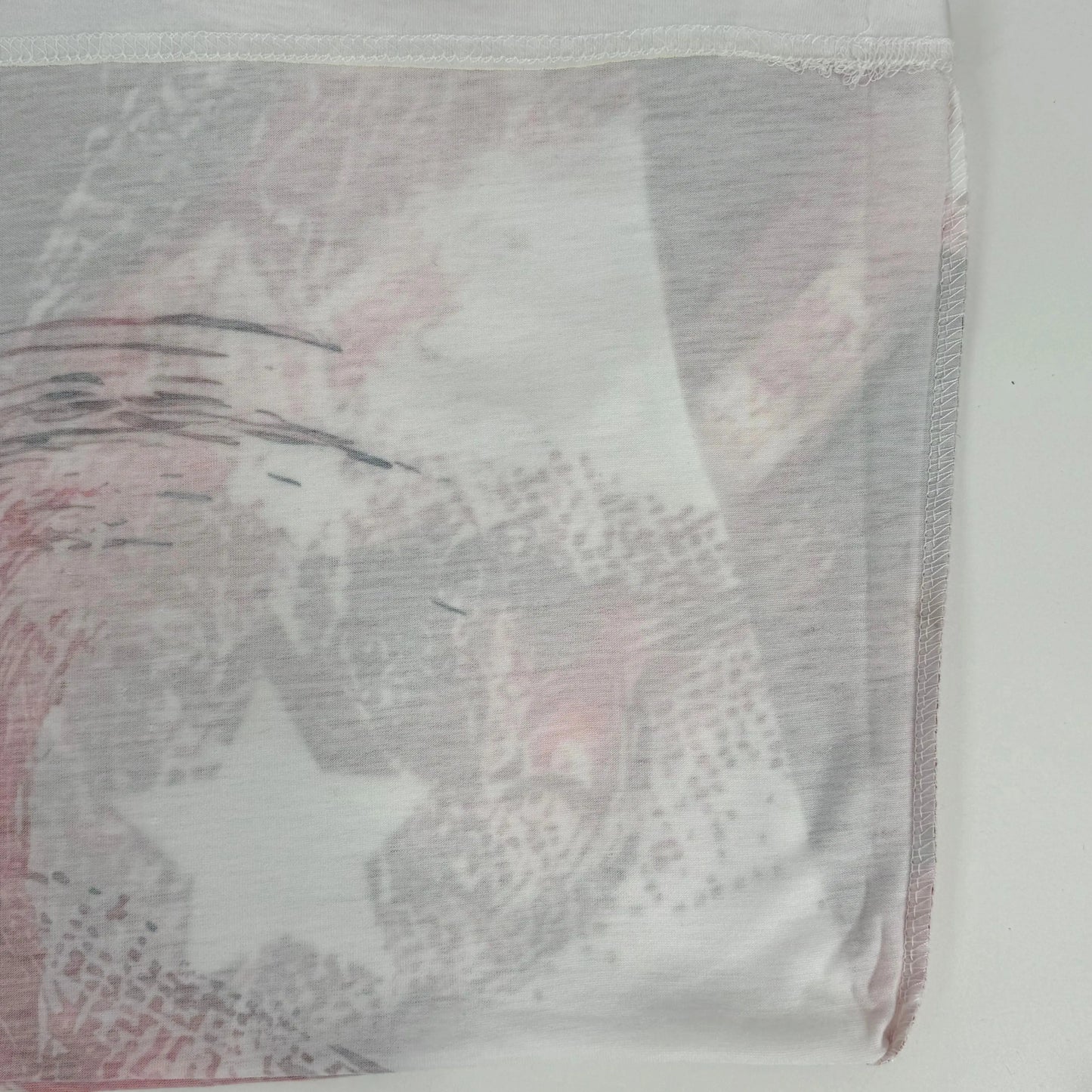 Large Size Casual Fashion Red Women's Gradient Digital Geometric Print Short-sleeved V-neck Loose Fit Comfortable Pencil Skirt D