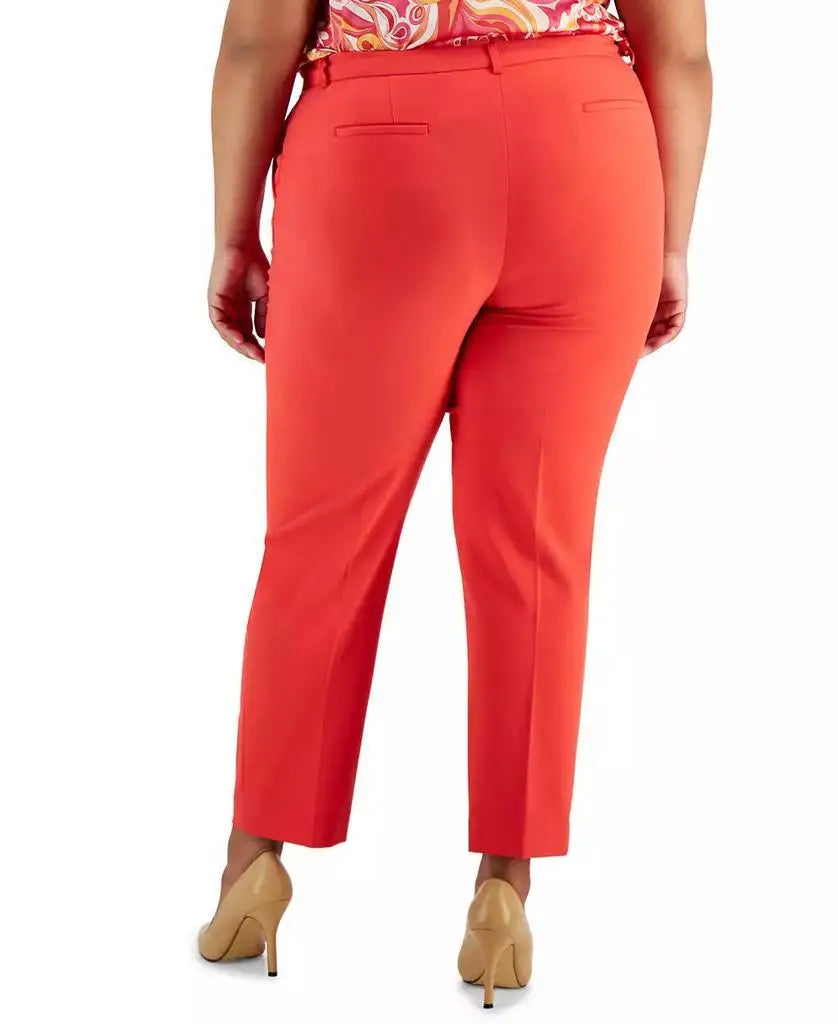 Tahari ASL | Plus Size Classic Mid Rise Ankle Pants