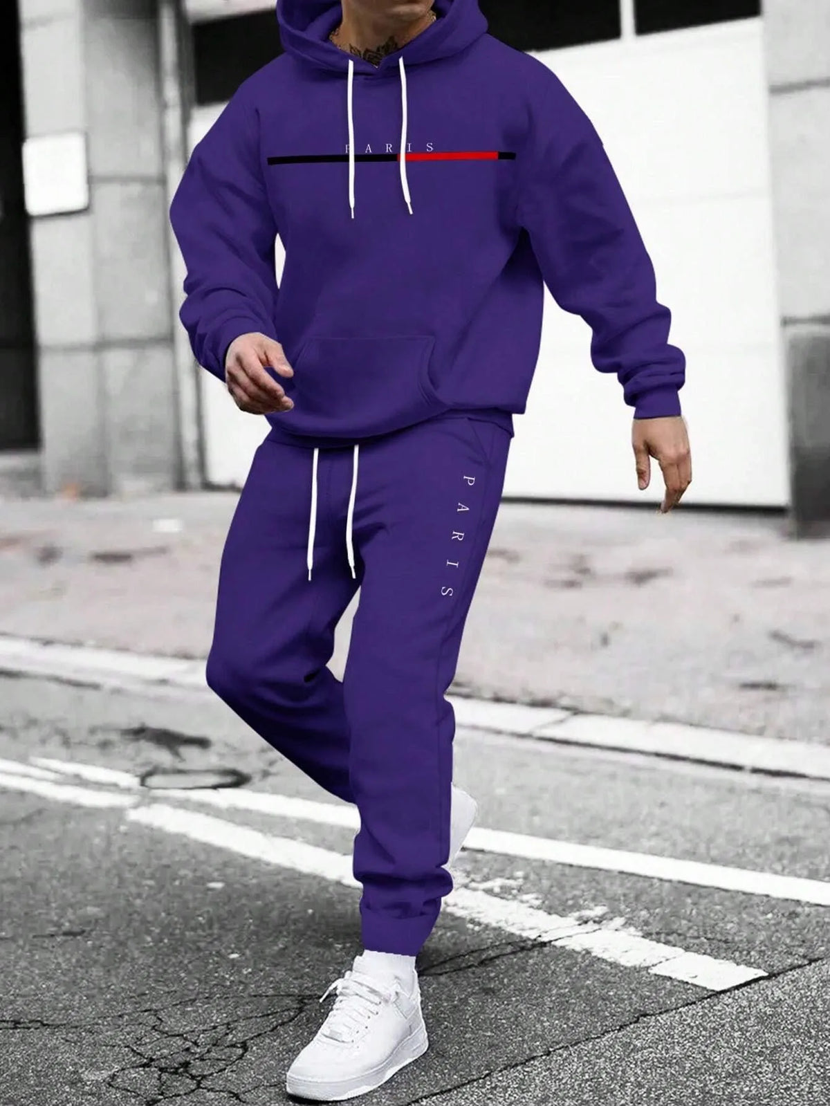 Autumn Winter Piece Set for men Drawstring Women's Tracksuit Hooded Suit Quality Comfortable Casual Pullover Fashion Daily