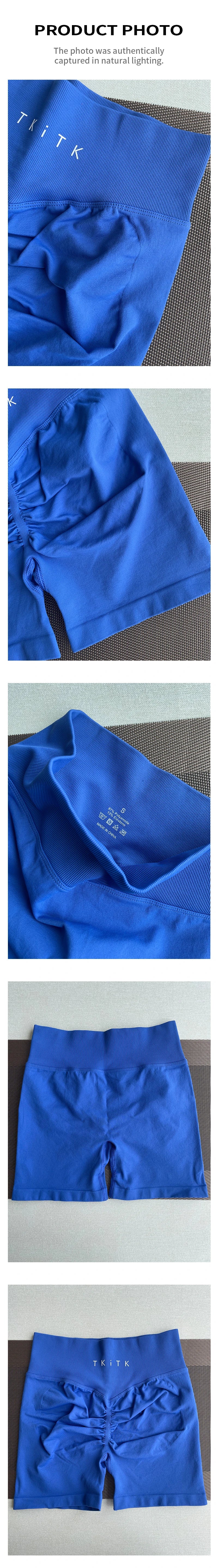 Newly listed price 2 Pcs TKITK Shorts Pro Solid Seamless Women Soft Fitness Outfits Yoga shorts Gym Running Bike Wear