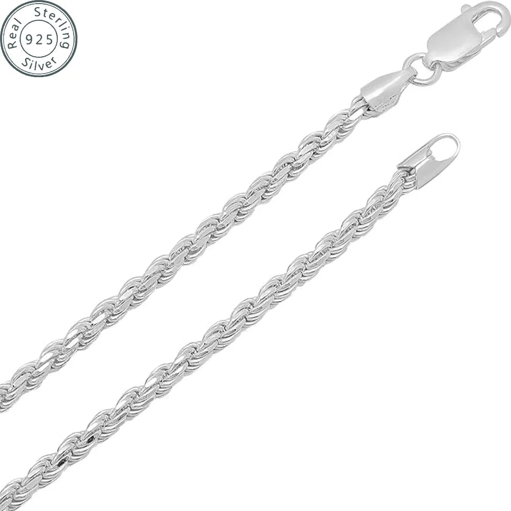 2，3，5mm Gold Rope Chain for Men & Women 18k Real Gold Plated Diamond Cut Gold Necklace 18 to 24 Inch