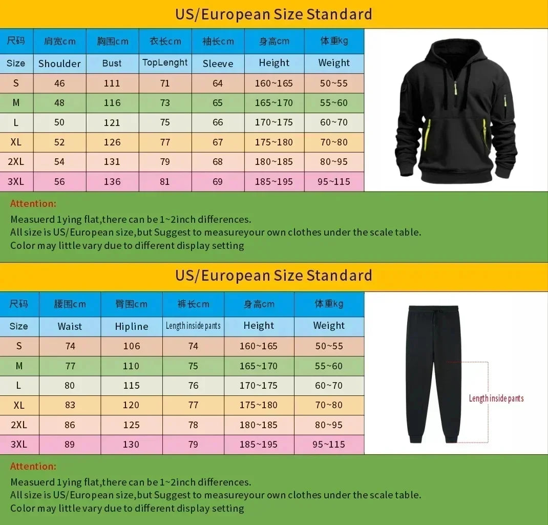 2026 Autumn Winter Men's Clothing Casual Sweatshirt Suit Sweatshirts for Men Daily Tricolor Hoodies Hot Sports Tracksuit Jogging
