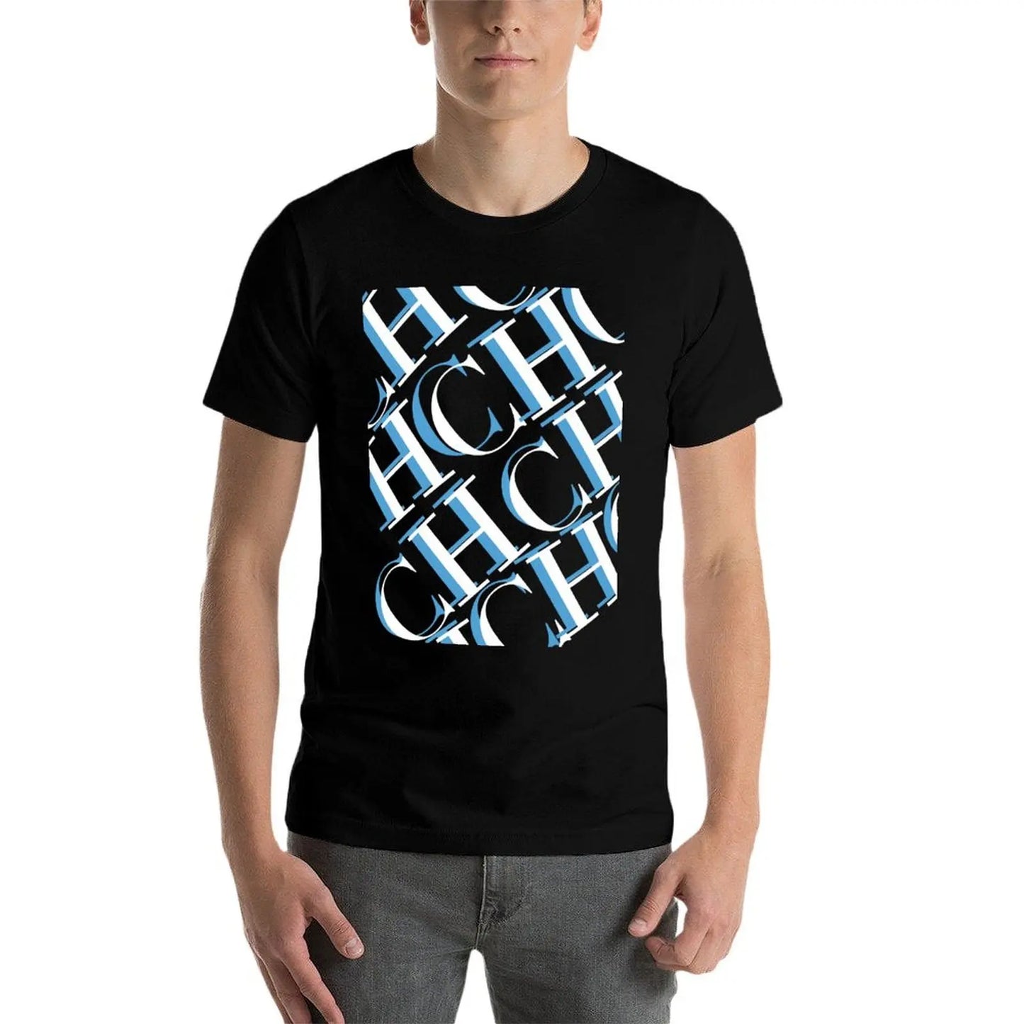 CHCH Men T-Shirt  Men Summer Cotton Tops Short Sleeved Fashion Tshirts O-neck Men Clothing Plus Size Tees