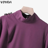 plus size autumn high neck suit