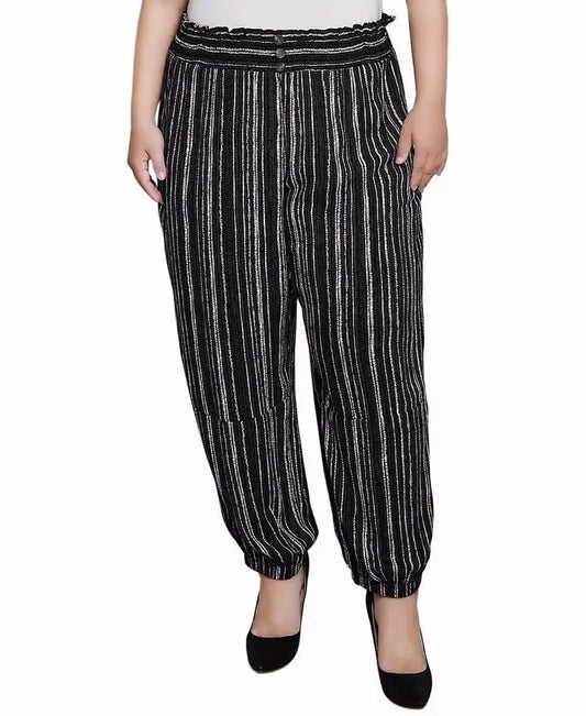 NY Collection | Plus Size Smock-Waist Pants