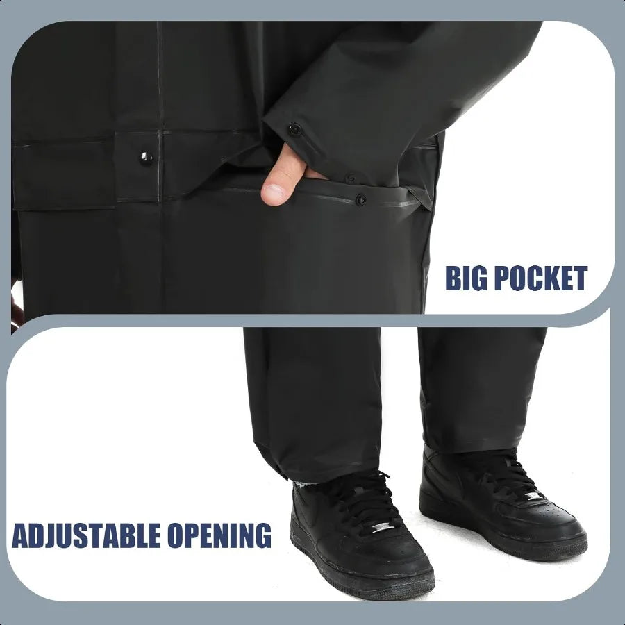 UltraLite Rain Suit for Men Women Durable Protective Rainwear Waterproof Rain Coat Rain Gear for Farming Hiking