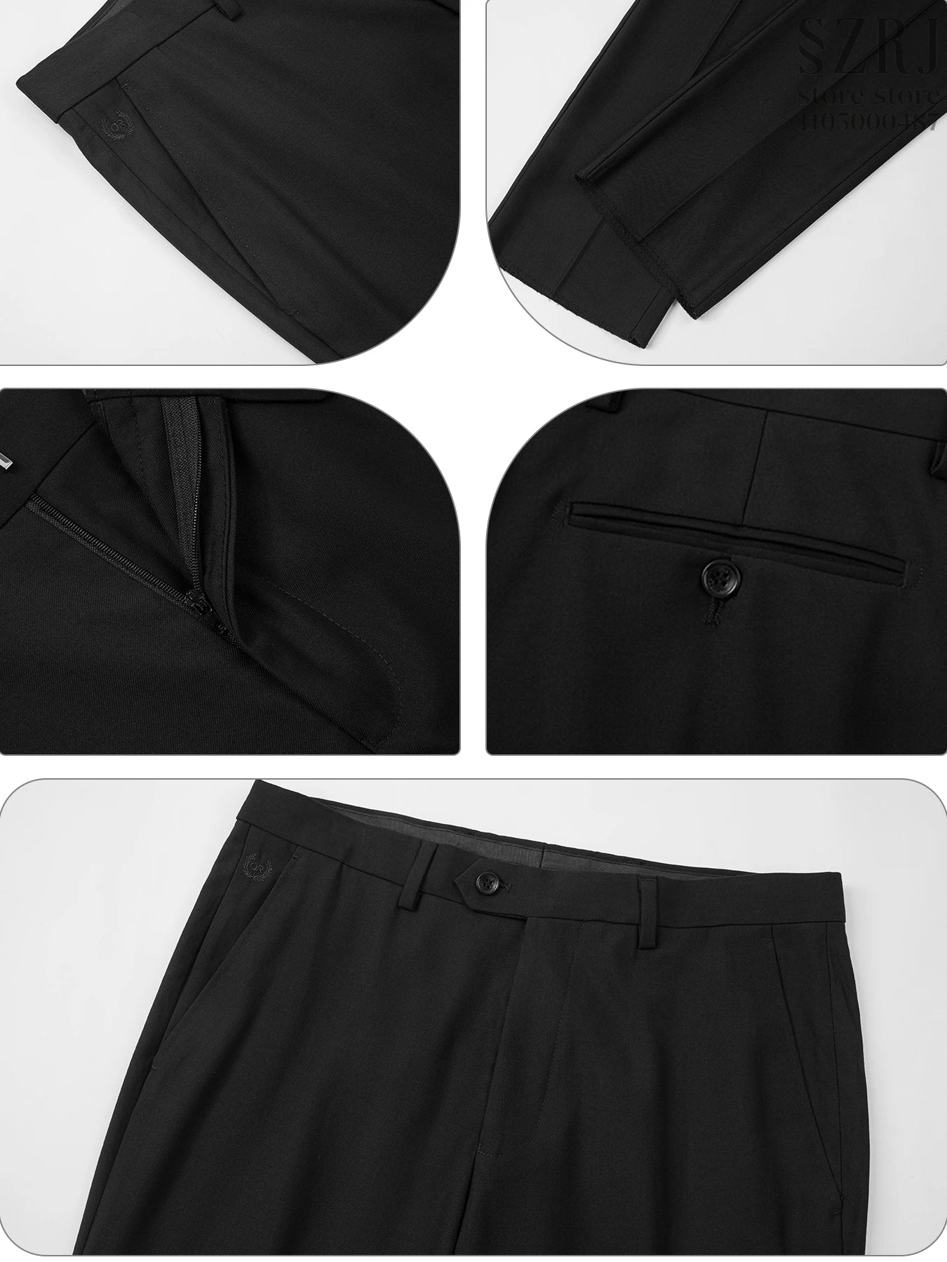 Men's 3 - Piece Suit Set, Featuring Decorative Lapel Design, Includes Jacket, Vest & Pants, Ideal for Formal Occasions，Wedding