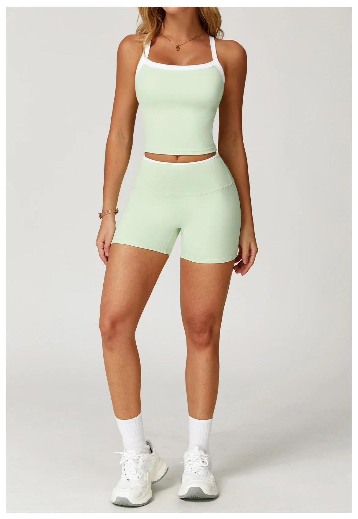 Women Tracksuit 2PCS Yoga Set Nude Feeling Workout Sets Gym Clothes Push Up Fitness Running Sportwear Sport Bra Leggings Suit