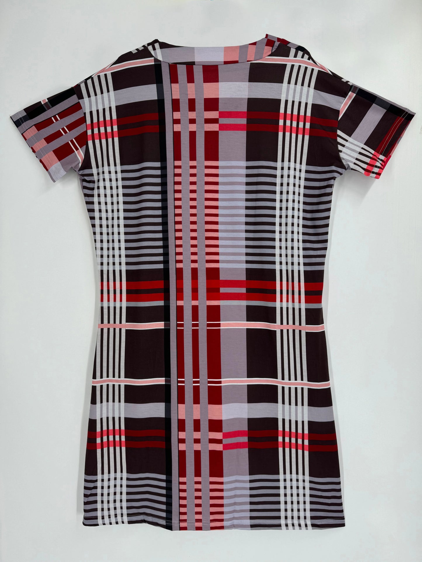 Large size fashionable casual women's clothing, slim, loose and comfortable striped print, V-neck fashion women's clothing