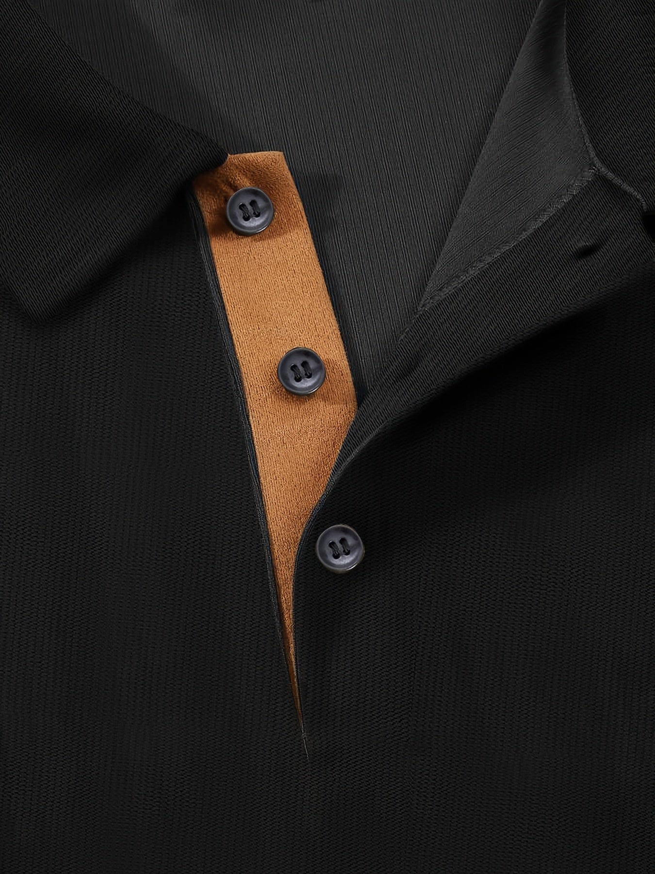 Plus-Size Men's Lapel Collar Shirt with Chest Pocket Button Placket - All-Season Casual & Dressy Button-Up Collar, Wrinkle-Resistant Regular Fit Tunic Top for Business Casual, Office & Smart-Casual Wear (Machine Washable), PL