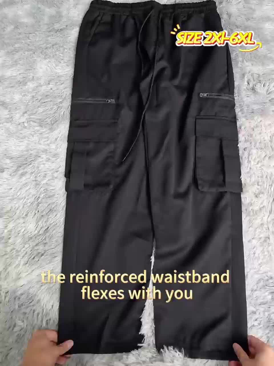 Large Size Men's Work Pants Three-Piece Set