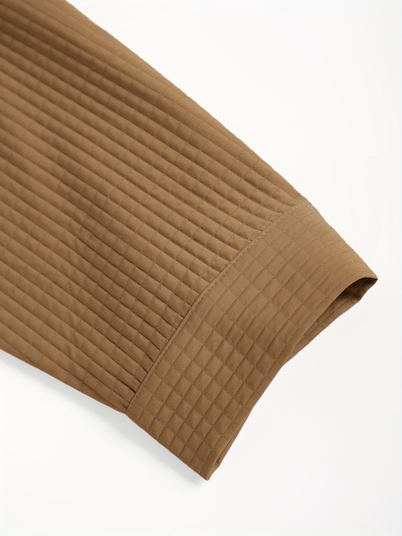 Large Size Men's Casual Long Sleeve Shirt and Trousers Set, PLUS SIZE