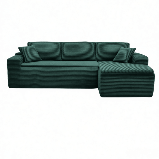 106.5" Modern Minimalist Modular Sectional Couch with Seat Cushion, Comfort L Shaped Sofa for Living Room, No Assembly Required