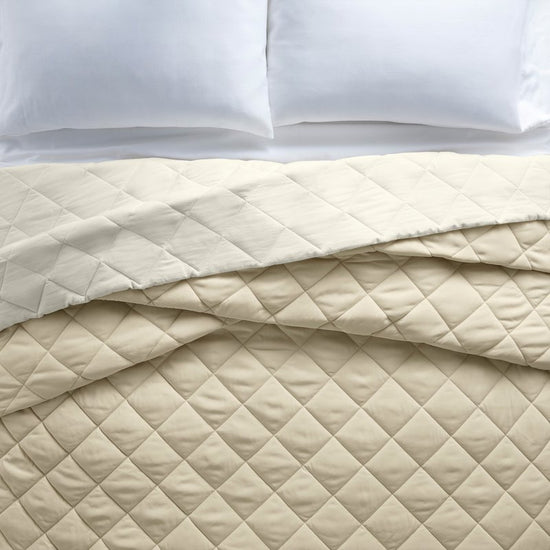 Down Alternative Comforter, Full/Queen - Beige, Reversible