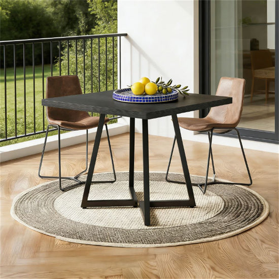 Wooden living room dining table, modern square dining table, kitchen dining table, classic design