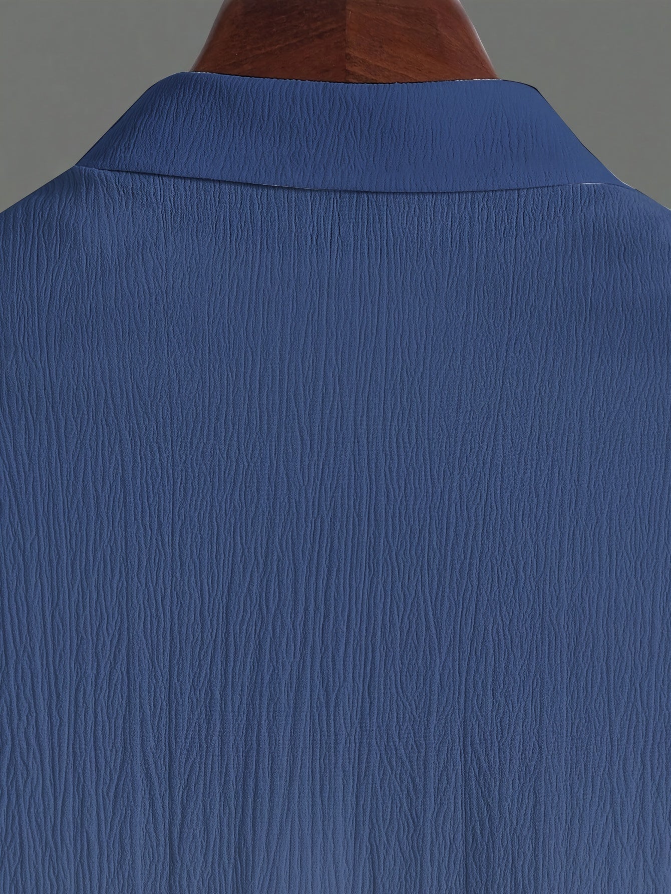 Men'S Plus Size Casual Knit Shirt and Pants Set - Light Blue Striped Pattern, Long Sleeve, Button-Up, Regular Fit with Pockets, Perfect for Casual Attire, Casual Attire|Striped Pattern|Knit Construction, PLUS SIZE