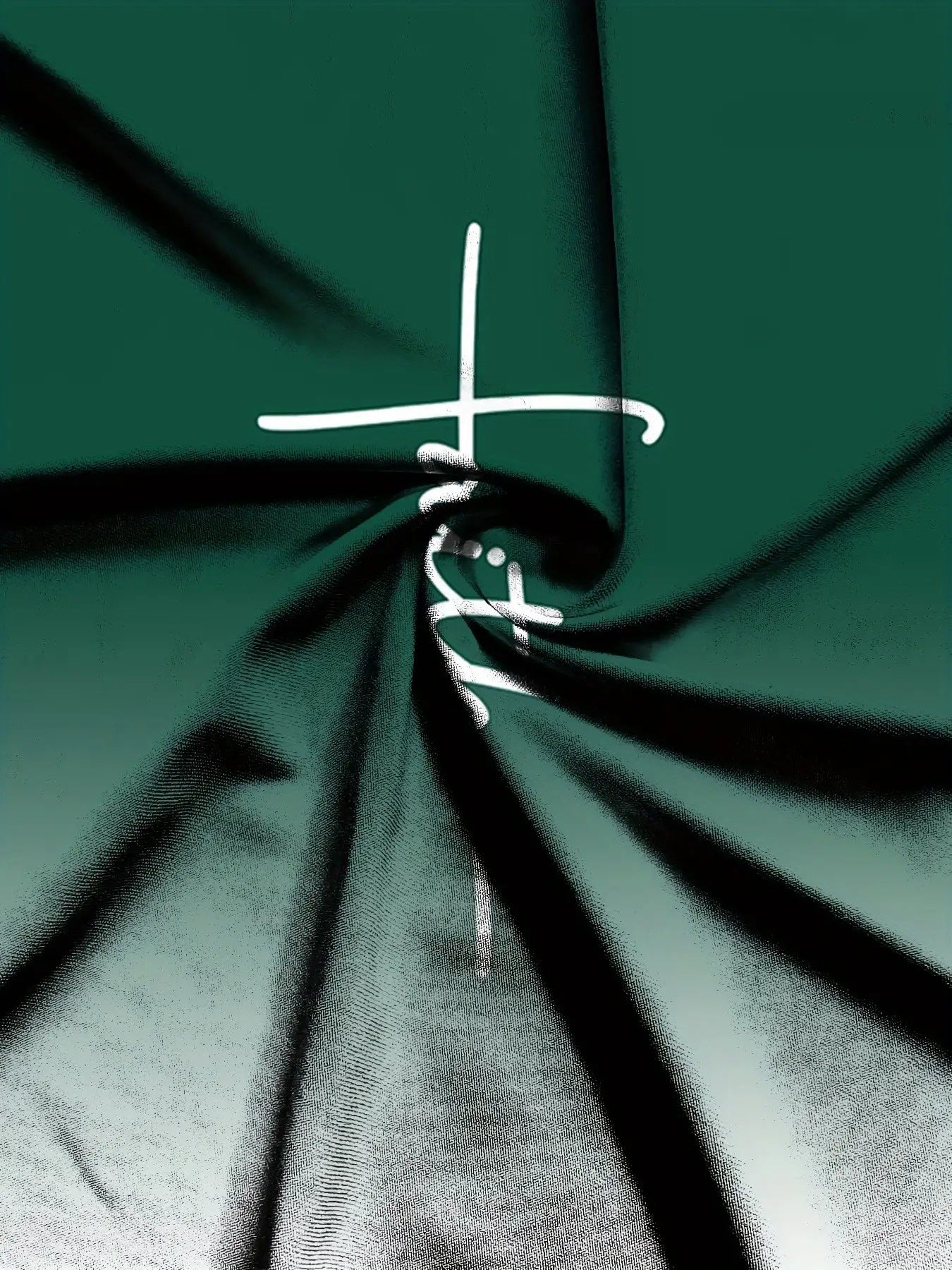 2pcs Gradient Letter 3D Digital Print Hooded Sweatshirt & Sweatpants Set - Unisex Couple Matching Outfits, Green to White Ombre with Faith Lettering, Full-Zip Hoodie & Elastic Waist Joggers, Machine Washable Casual Gym & Casu