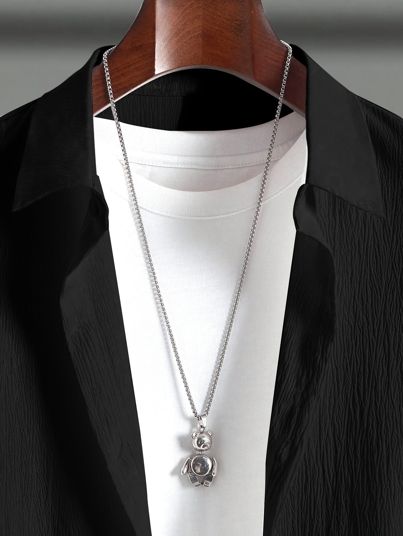 [Plus Size 2pcs Outfit] Stylish Comfort, Plus Size Men's Casual 2pcs Outfit | Solid Color Hoodie and Pants Set, Big and Tall, Machine Washable